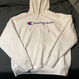 White Champion Hoodie